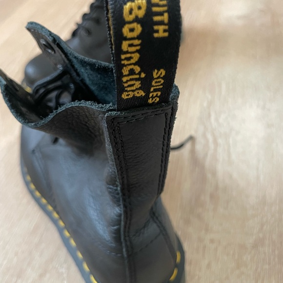Dr. Martens Black Soft Leather Boots - Picture 11 of 13